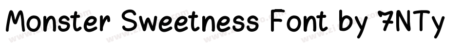 Monster Sweetness Font by 7NTypes字体转换